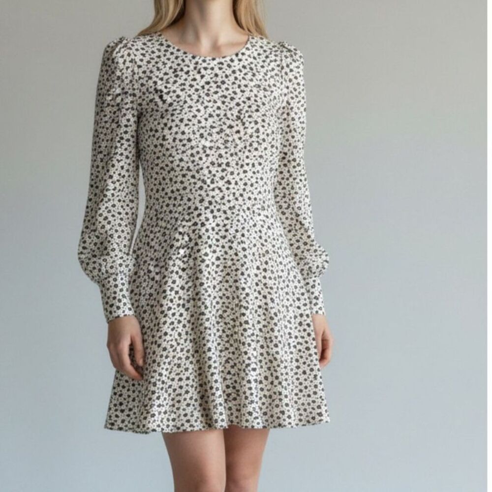 Row A Women's Floral Long Sleeve Dress
